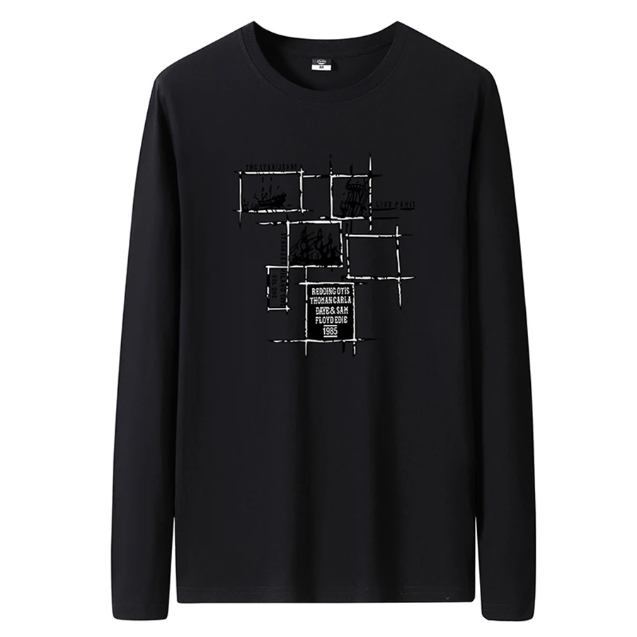Men's Slim-Fit Long Sleeve Crew Neck T-Shirt - Image 21