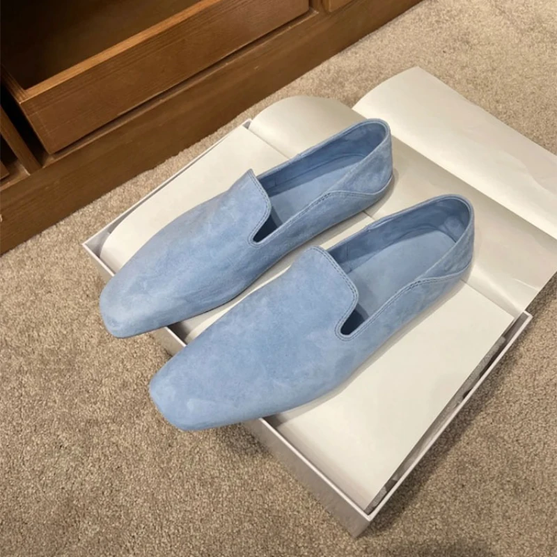 Loafers Women's 2025 Comfortable Commuter Shoes Casual Flats Walking Fashion Schoenen Dames Sliders Square Head Flat Sho - Image 9