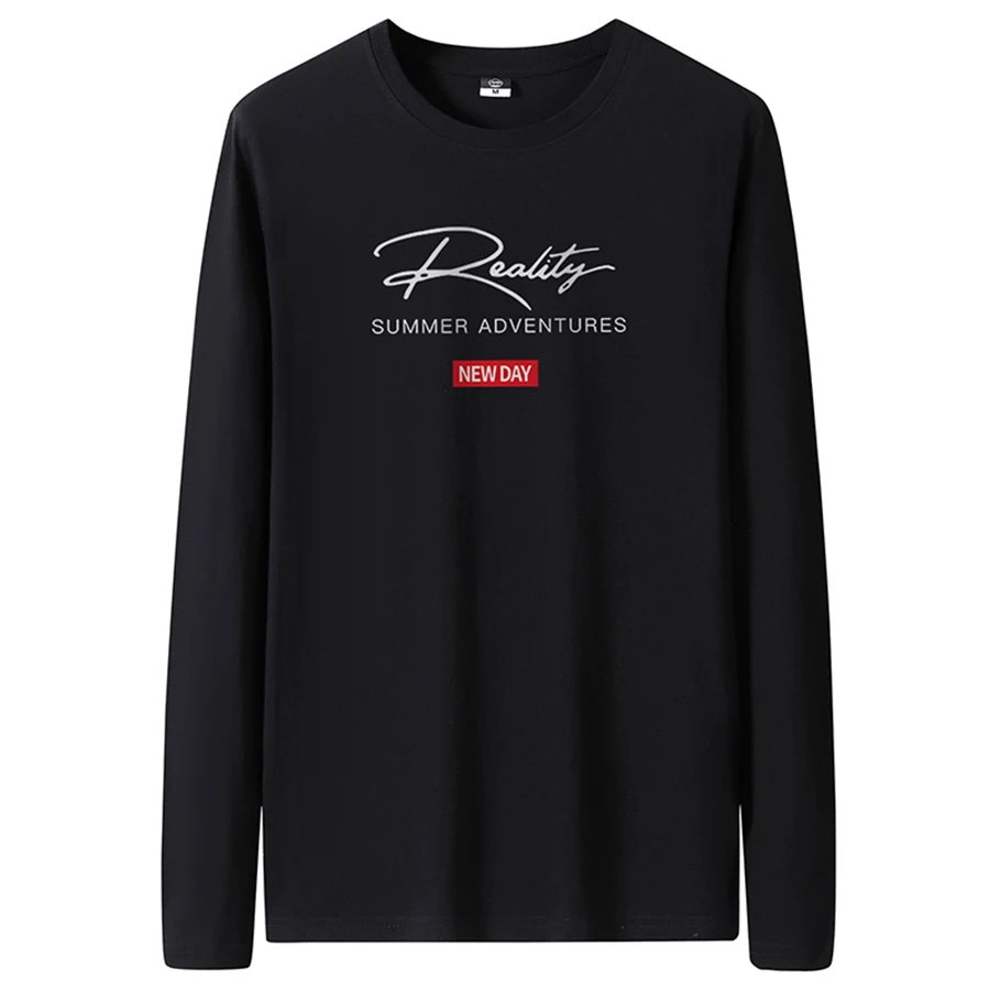Men's Slim-Fit Long Sleeve Crew Neck T-Shirt - Image 14