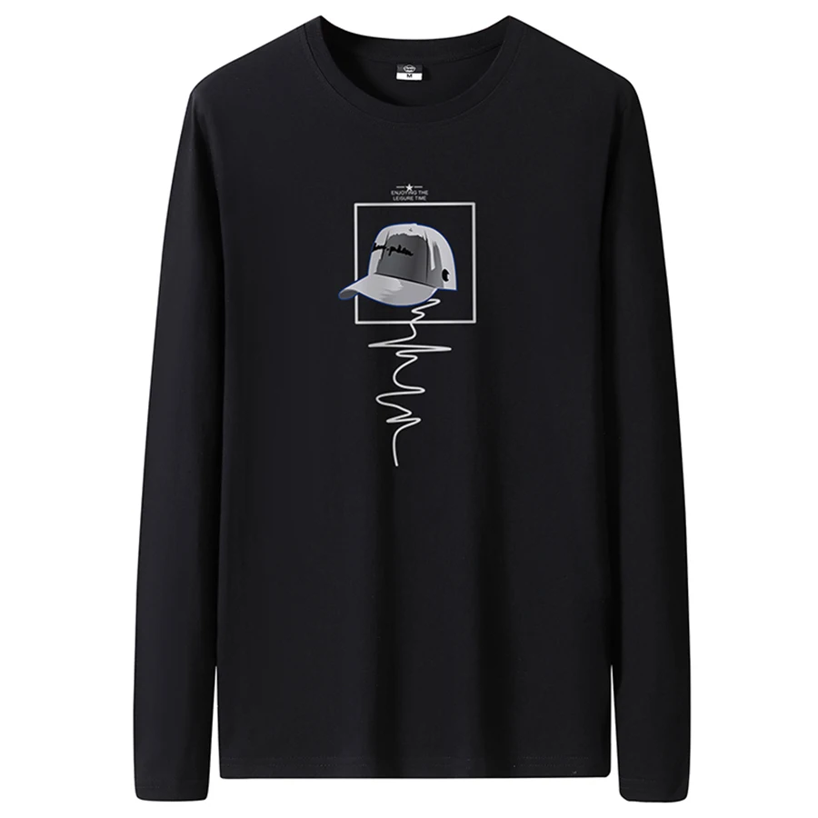 Men's Slim-Fit Long Sleeve Crew Neck T-Shirt - Image 13