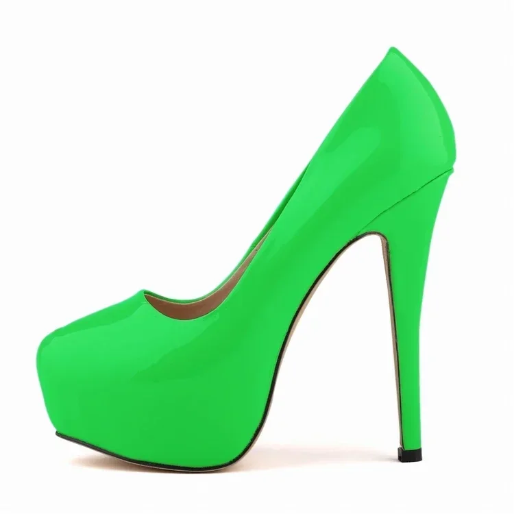 Luxury Platform Stiletto Pumps – Bold 14cm High-Heel Dress Shoes for Nightclubs and Weddings - Image 9