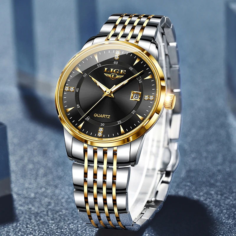 LIGE Women Watches Fashion Quartz Watch For Women Top Brand Luxury Waterproof Luminous Date Chronograph Relogios Feminino+BOX - Image 4