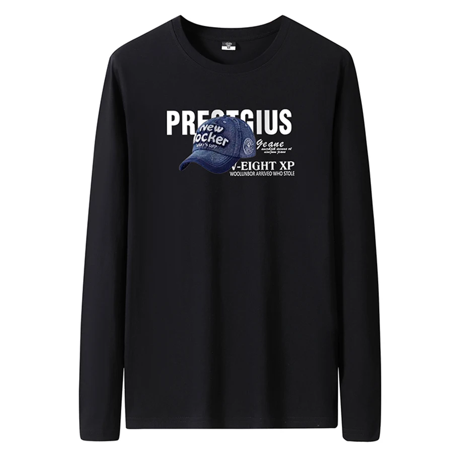 Men's Slim-Fit Long Sleeve Crew Neck T-Shirt - Image 29