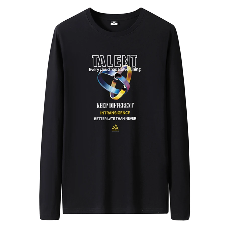 Men's Slim-Fit Long Sleeve Crew Neck T-Shirt - Image 27