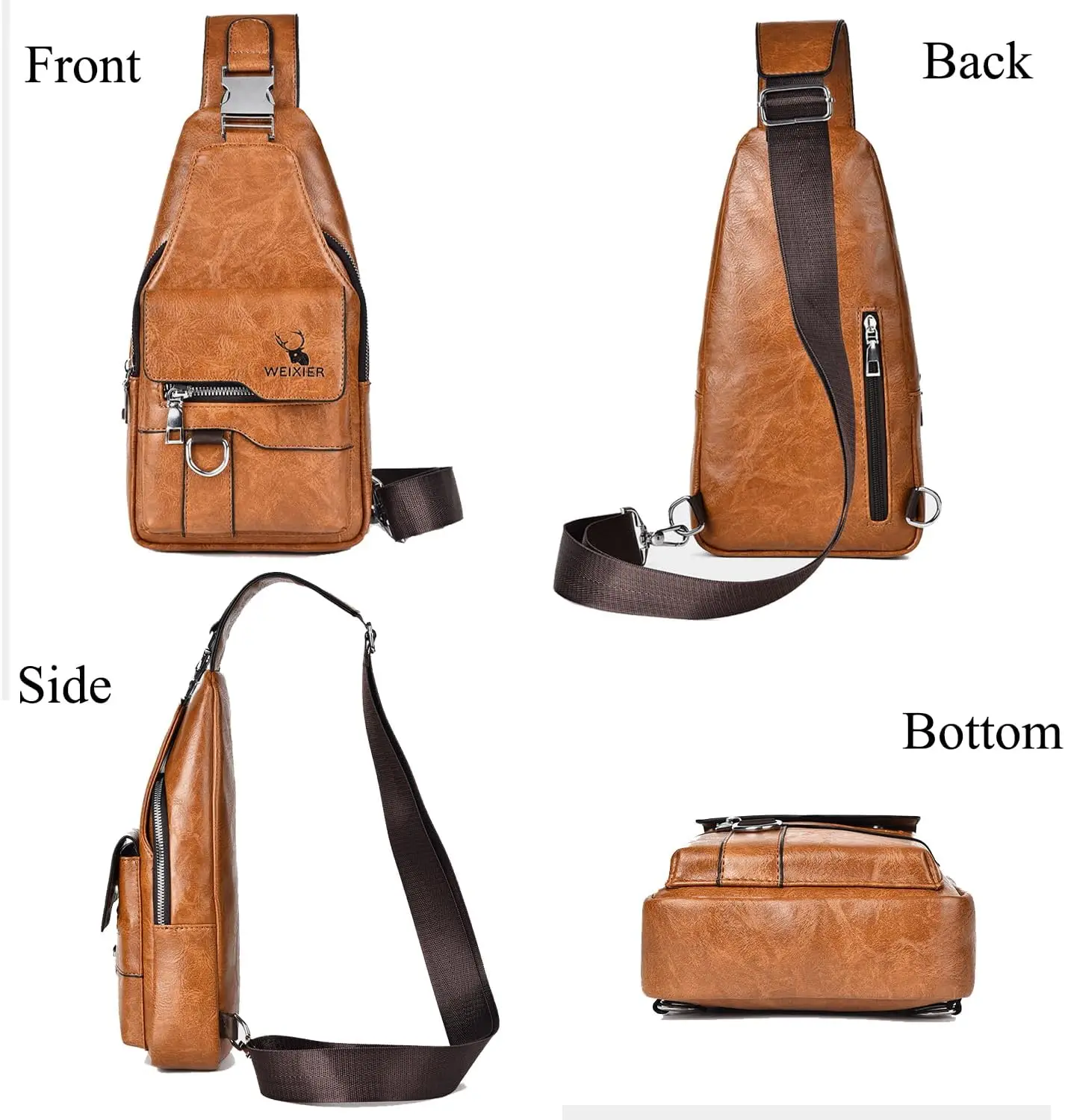 Versatile Unisex Rectangular Sling Bag – Your Daily Essential - Image 6