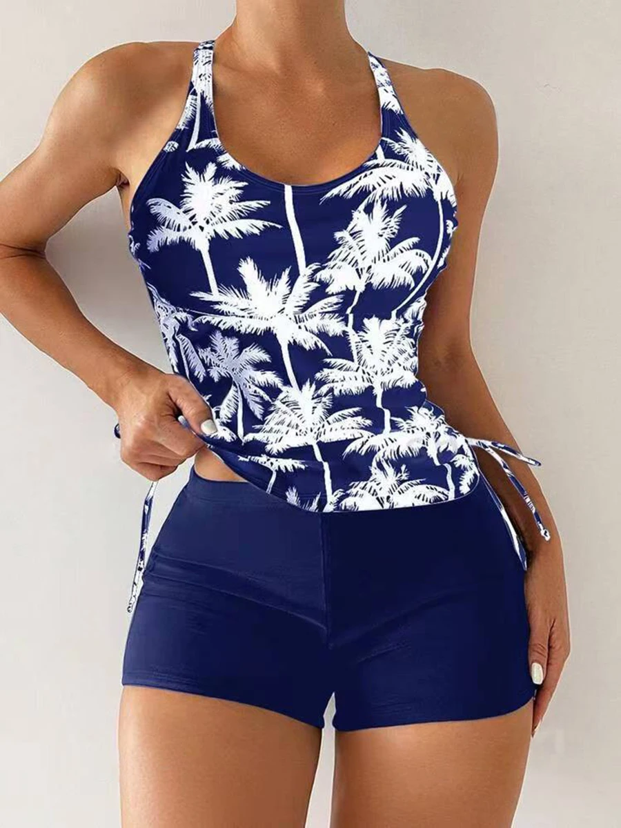 Tankini Two Piece Swimsuit Women 2026 Printed Swimwear Female Bathers Bathing Swimming Swim Suit Beach Wear XXL - Image 5