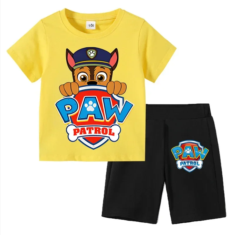 Boys Paw Patrol 2-Piece Summer Clothes Set – Short Sleeve T-Shirt and Shorts Active Suit - Image 5