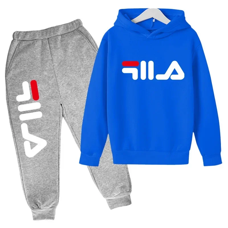 Spring Autumn New Fashion Kids Tracksuits 3-12 Years Boys and Girls Casual Sports Hoodie Tops+pants 2pcs Sets Children Clothes - Image 3