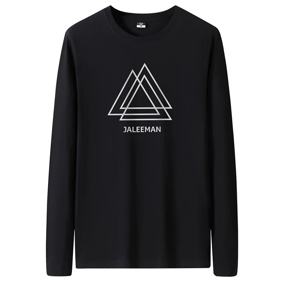 Men's Slim-Fit Long Sleeve Crew Neck T-Shirt - Image 7