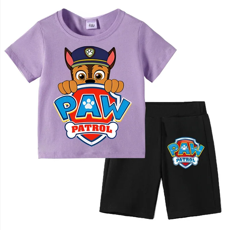 Boys Paw Patrol 2-Piece Summer Clothes Set – Short Sleeve T-Shirt and Shorts Active Suit - Image 8