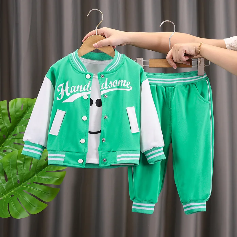 asual Kids 2-Piece Sport Suit Long Sleeve Pullover Shirt and Joggers Set Cotton Blend Autumn Playwear Outfit for Babies Toddlers 0-4Y - Image 8