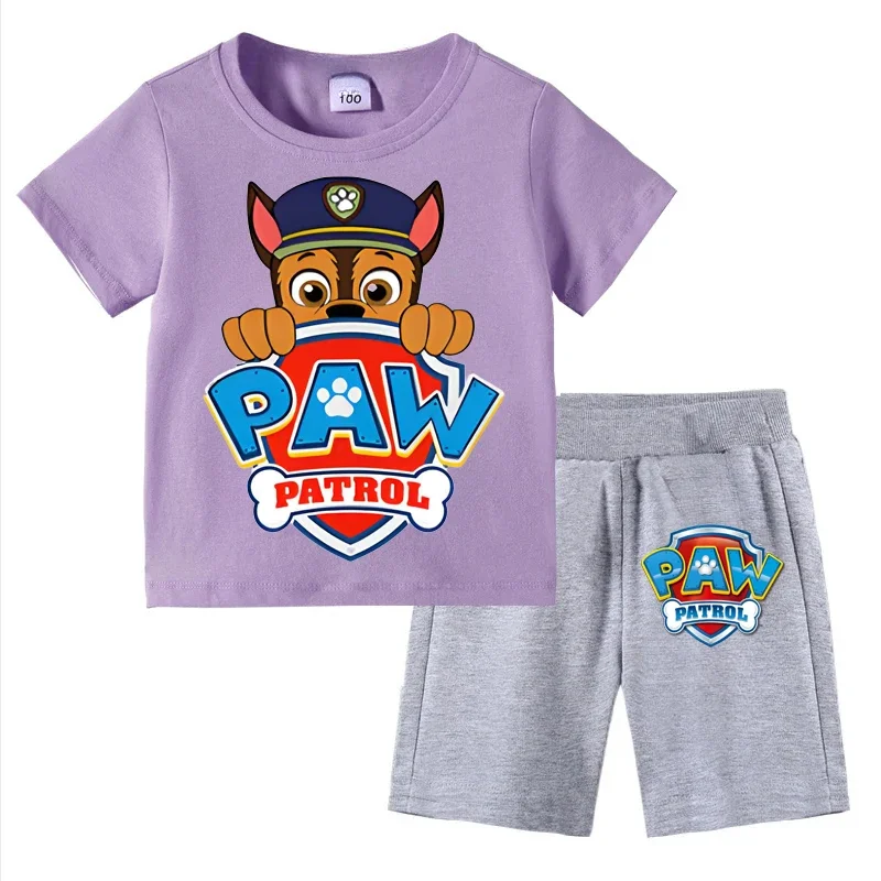 Boys Paw Patrol 2-Piece Summer Clothes Set – Short Sleeve T-Shirt and Shorts Active Suit - Image 16
