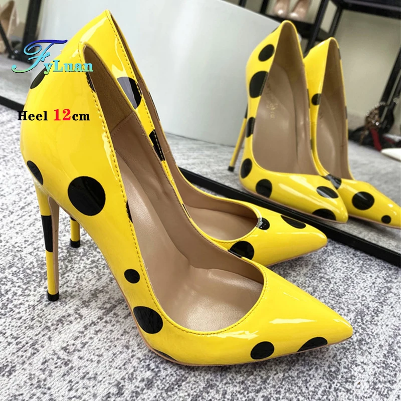2026 New Pointed Stiletto Polka Dot Anti-Slip Women Single Shoes White High Heels Summer 6CM 8CM 10CM 12CM Ladies Sweet Pumps - Image 3