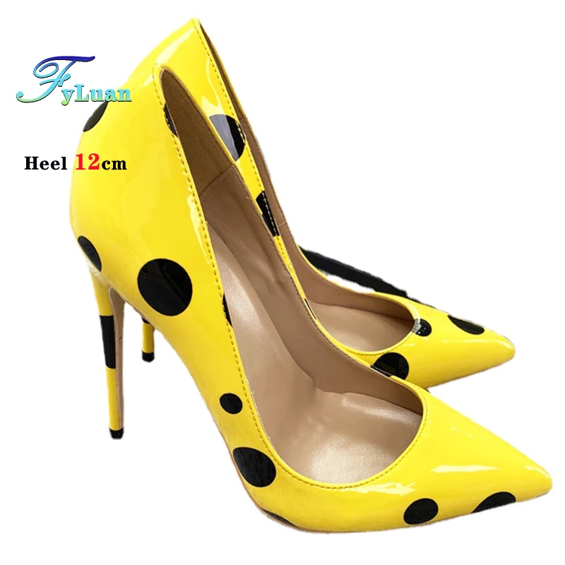 2026 New Pointed Stiletto Polka Dot Anti-Slip Women Single Shoes White High Heels Summer 6CM 8CM 10CM 12CM Ladies Sweet Pumps - Image 2