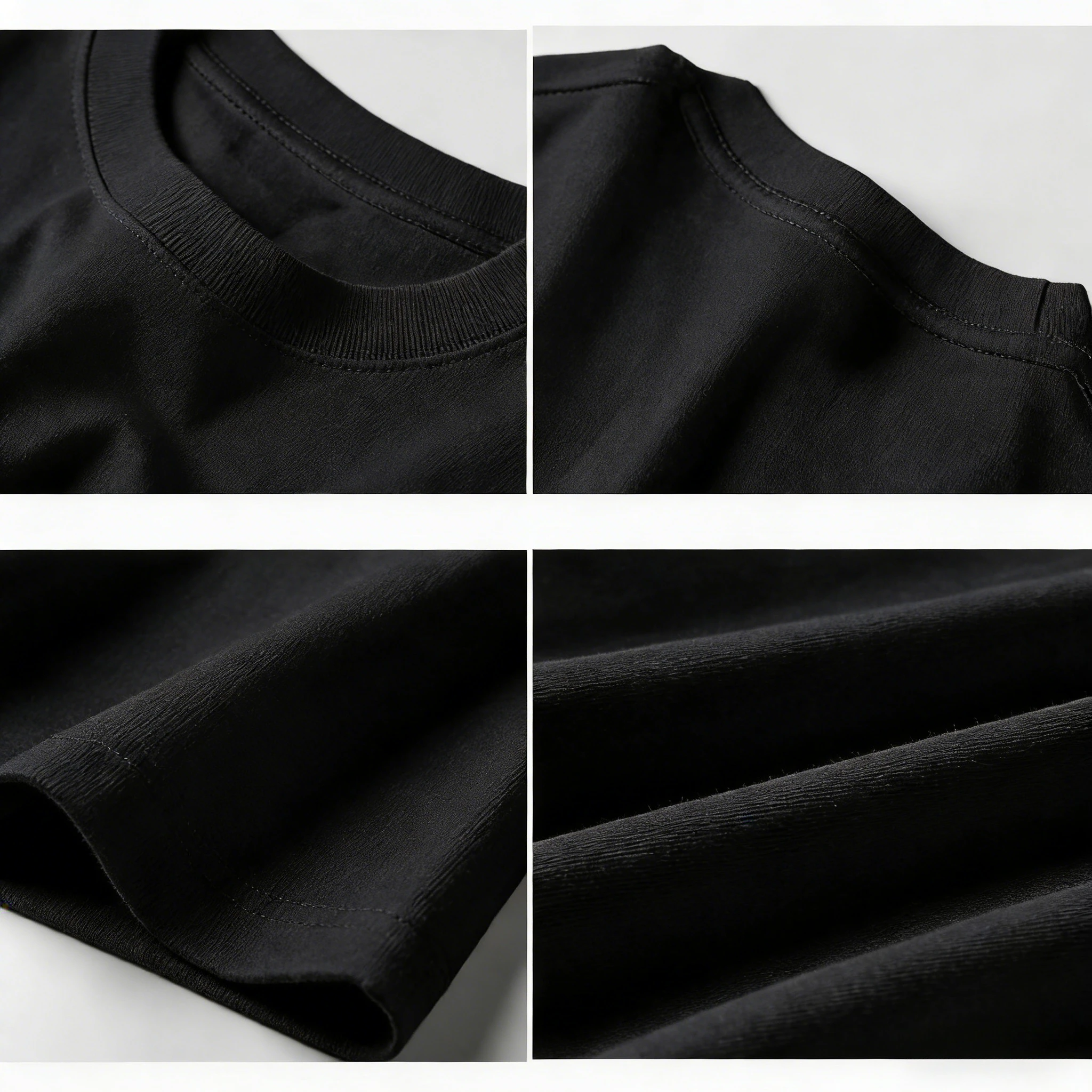 Premium American Pure Cotton Crewneck T-Shirt – Luxury Heavyweight Summer Tee - Image 3