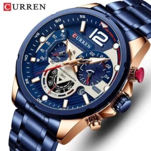 New Watches for Men Top Luxury Brand CURREN Quartz Men’s Watch Sport Waterproof Wrist Watches Chronograph Date Relogio Masculino