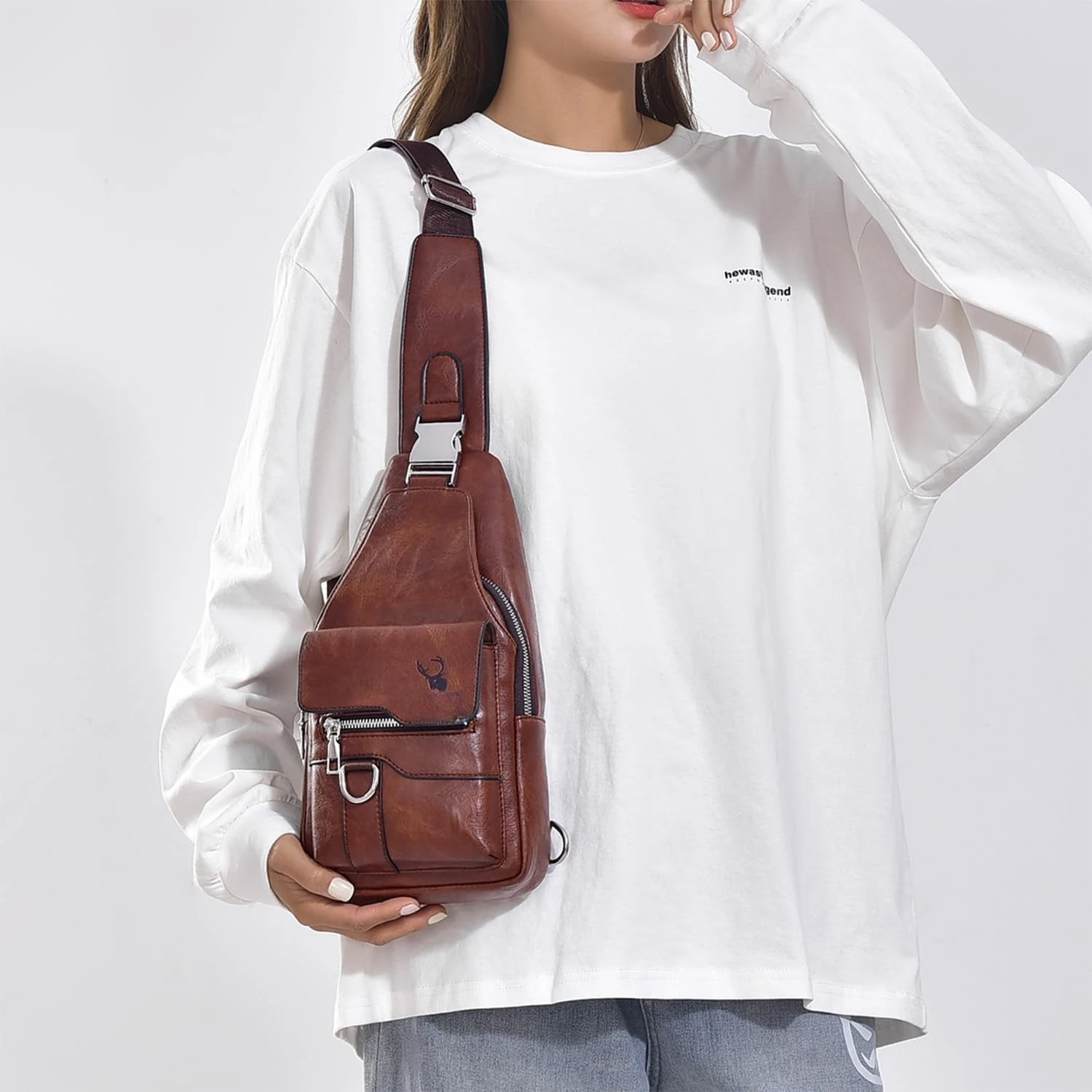 Versatile Unisex Rectangular Sling Bag – Your Daily Essential - Image 3
