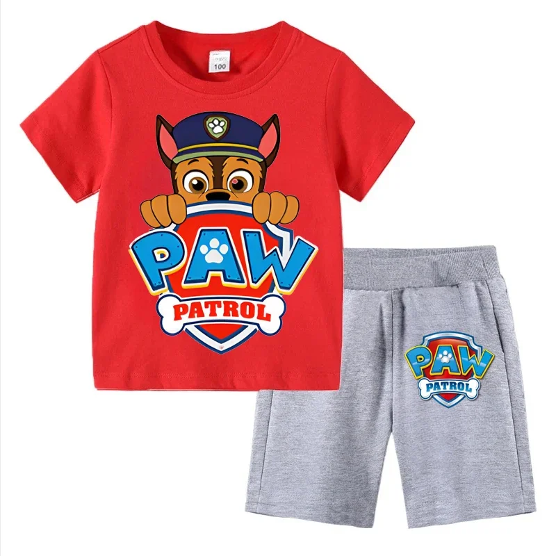 Boys Paw Patrol 2-Piece Summer Clothes Set – Short Sleeve T-Shirt and Shorts Active Suit - Image 12
