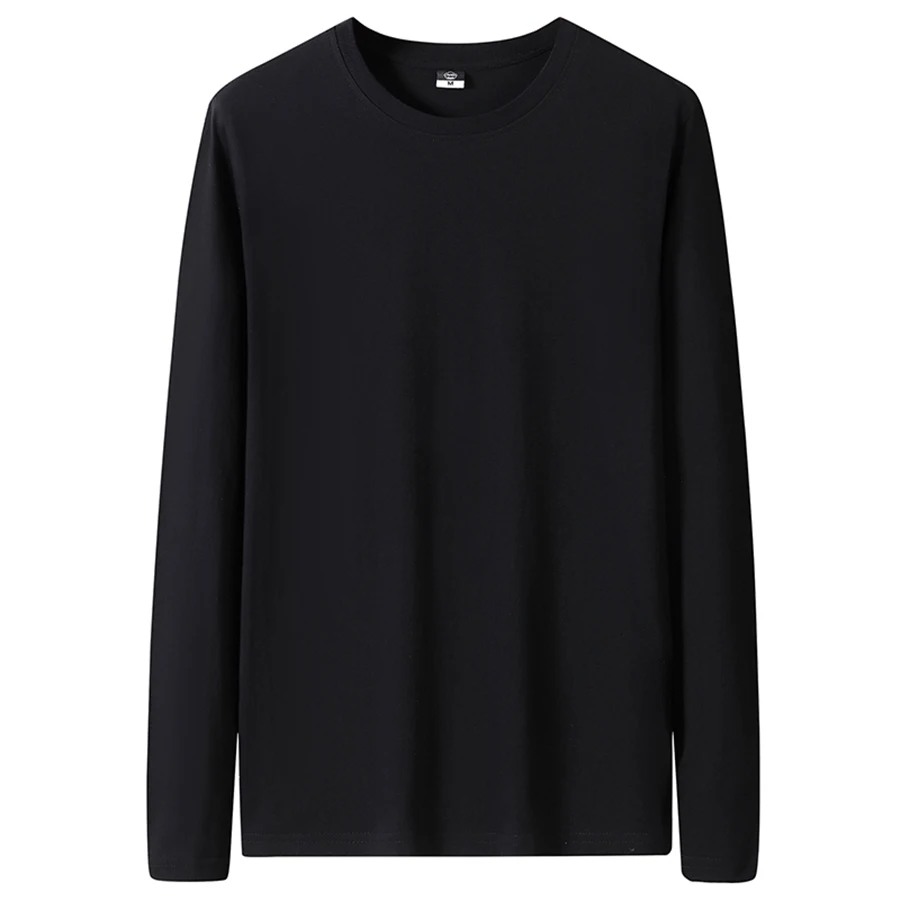 Men's Slim-Fit Long Sleeve Crew Neck T-Shirt - Image 18