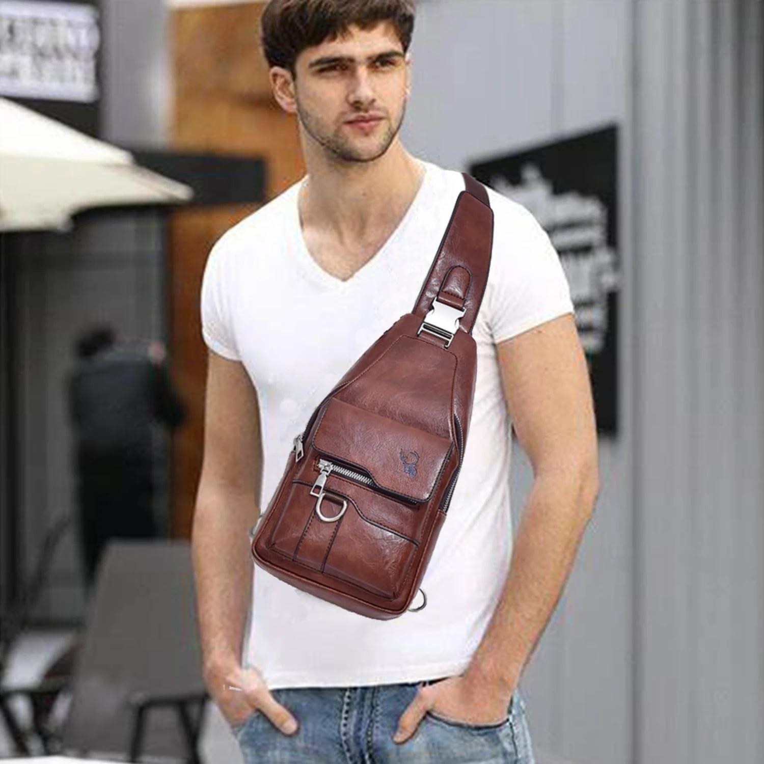 Versatile Unisex Rectangular Sling Bag – Your Daily Essential - Image 2