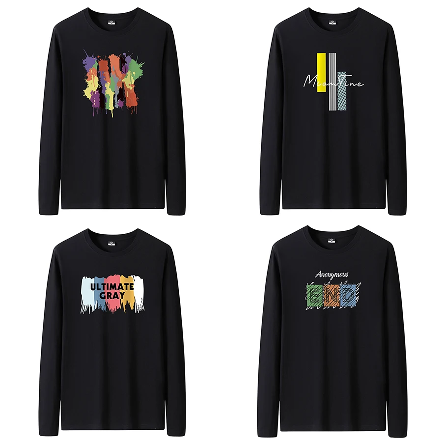 Men's Slim-Fit Long Sleeve Crew Neck T-Shirt - Image 2