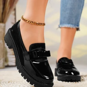 Elegant Retro Round-Toe Mary Jane Pumps – Comfortable Casual Mid-Heel Shoes