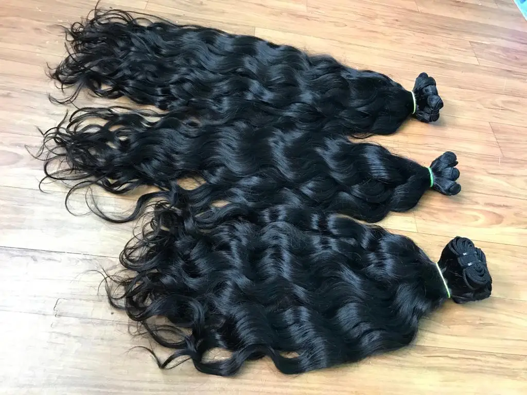 Raw hair Suppliers of Women Cuticle Aligned Hair Straight Smooth Raw Remy Virgin Indian Temple Hair, Raw Human Hair, Best Hair - Image 2
