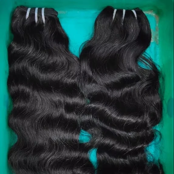 Unprocessed Natural Wave Curly Raw Virgin Black Women Hair Bundles Full head Vendor Machine Double Weft Indian Temple Human Hair