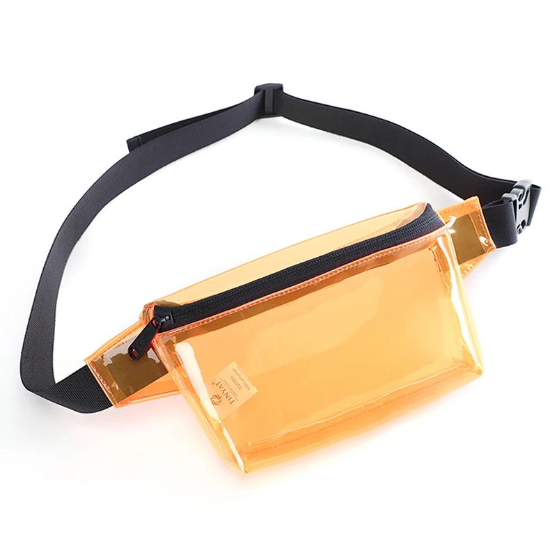TINYAT Summer PVC Clear Waist bag waterproof Jelly belt bag for girl walk dog bag transparent casual fanny pack - Image 9
