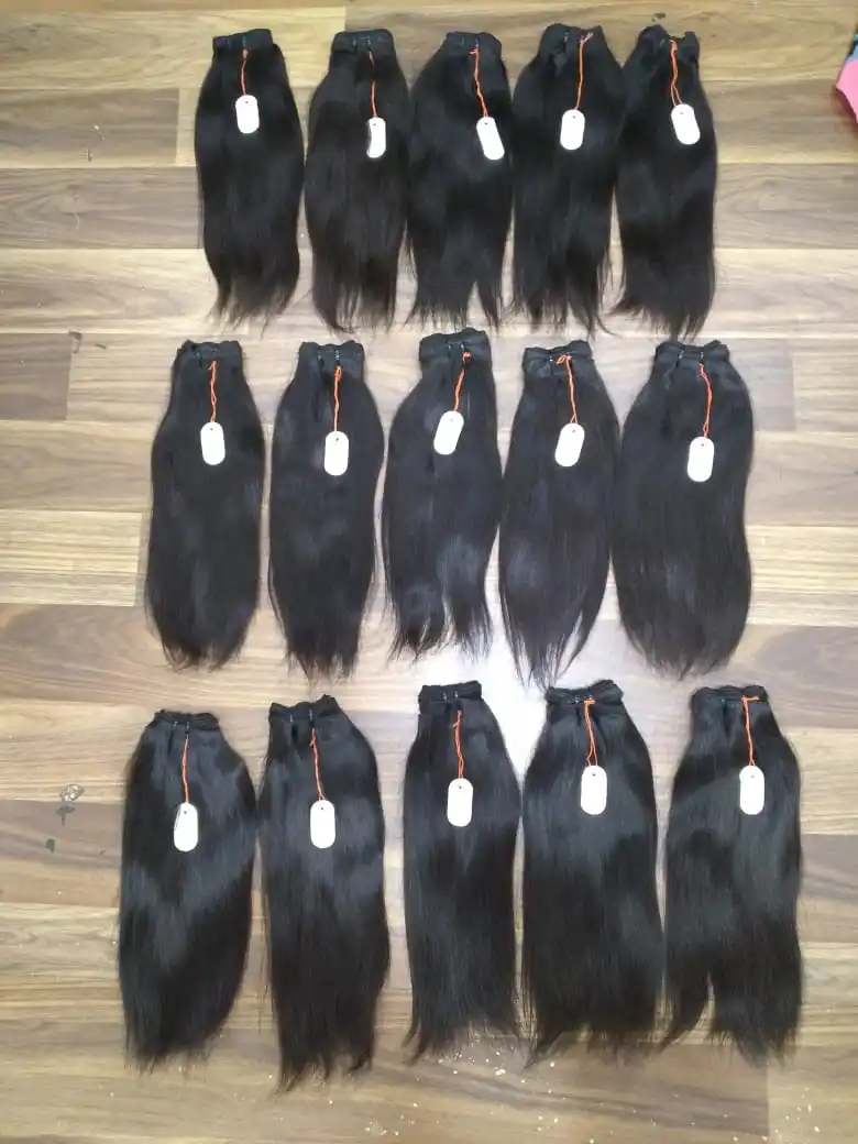 Raw hair Suppliers of Women Cuticle Aligned Hair Straight Smooth Raw Remy Virgin Indian Temple Hair, Raw Human Hair, Best Hair - Image 3