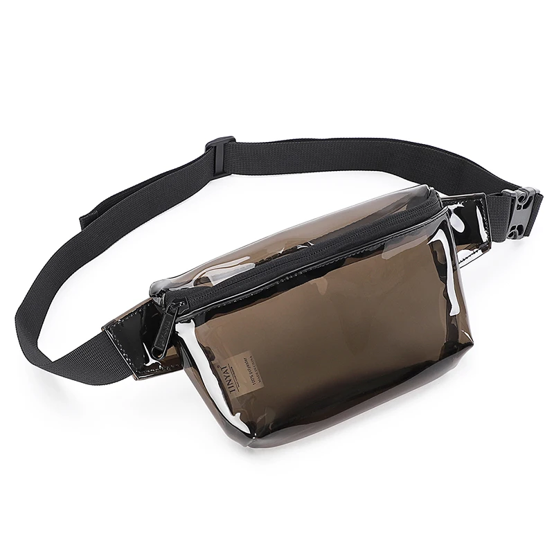 TINYAT Summer PVC Clear Waist bag waterproof Jelly belt bag for girl walk dog bag transparent casual fanny pack - Image 8