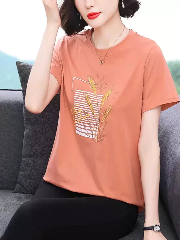 ZZH YF956 High-Quality Women's Casual T-Shirt – Premium Selected Fabric & Durable Comfort - Image 2