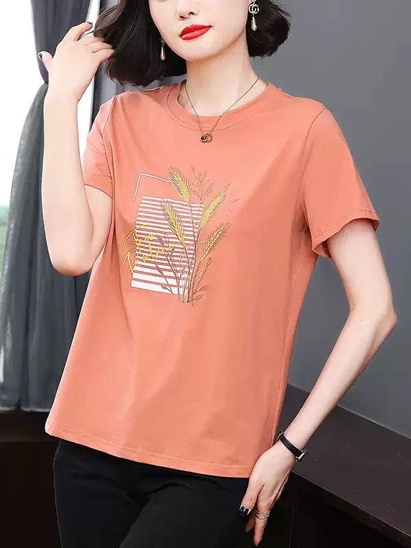 ZZH YF956 High-Quality Women's Casual T-Shirt – Premium Selected Fabric & Durable Comfort - Image 3