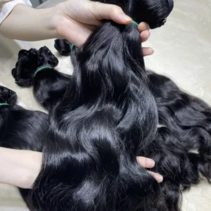15A Human Hair Body Wave Bundles 100% Virgin Vietnamese Hair Extensions for Women Natural Black Weaving Machine Double Weft Perm