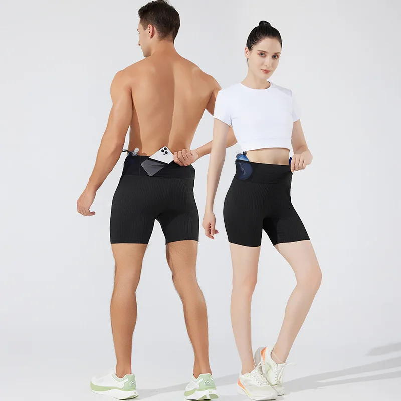 Compression Shorts Gym Man Double Deck Sports Fitness Shorts Male Sportswear Women Yoga Workout Marathon Sporty Running Shorts - Image 3