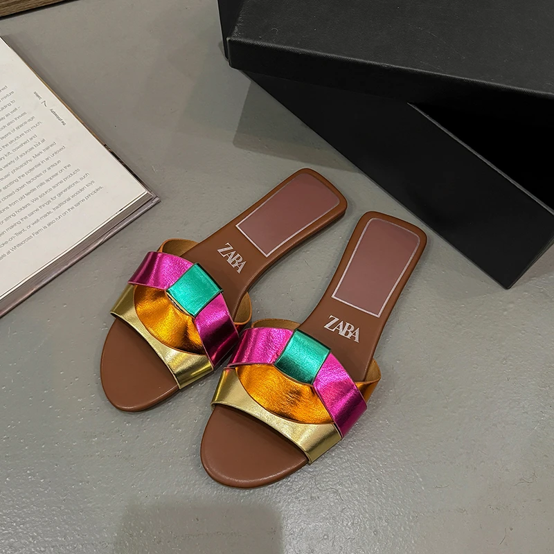 New Summer Designer Women'S Solid Color Fashion Slippers Zapatos De Mujer Women'S Shoes Slippers Women Slippers Women Shoes - Image 10