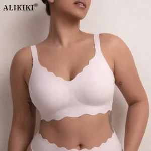 Seamless Wireless Supportive Bra Push Up Comfort Soft No Underwire Full Coverage T-Shirt Bra Plus Size Underwear