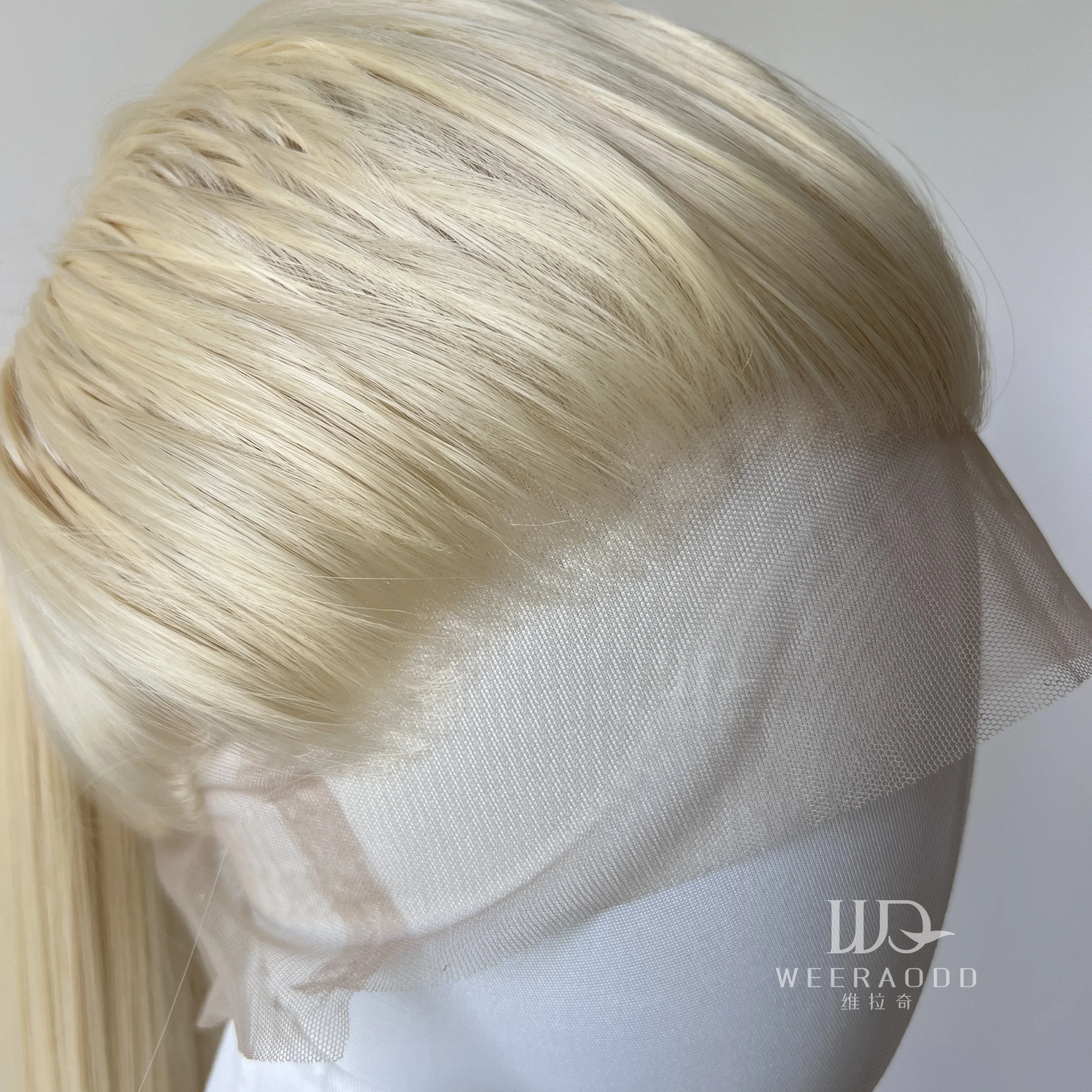 Light Blonde Color Synthetic Full Lace Wigs for Black Women Heat Resistant 26 Inch Long Straight Full Hand Tied Free Part 150% - Image 3