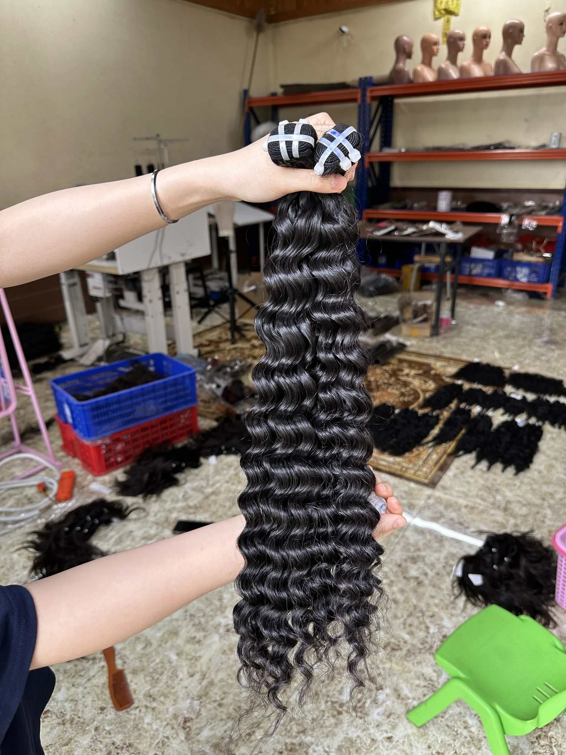 SHINHAIR Wholesale Vietnamese Raw Virgin Extensions Cheap 12A Deep Curly Human Hair Bundles for Black Women - Image 2
