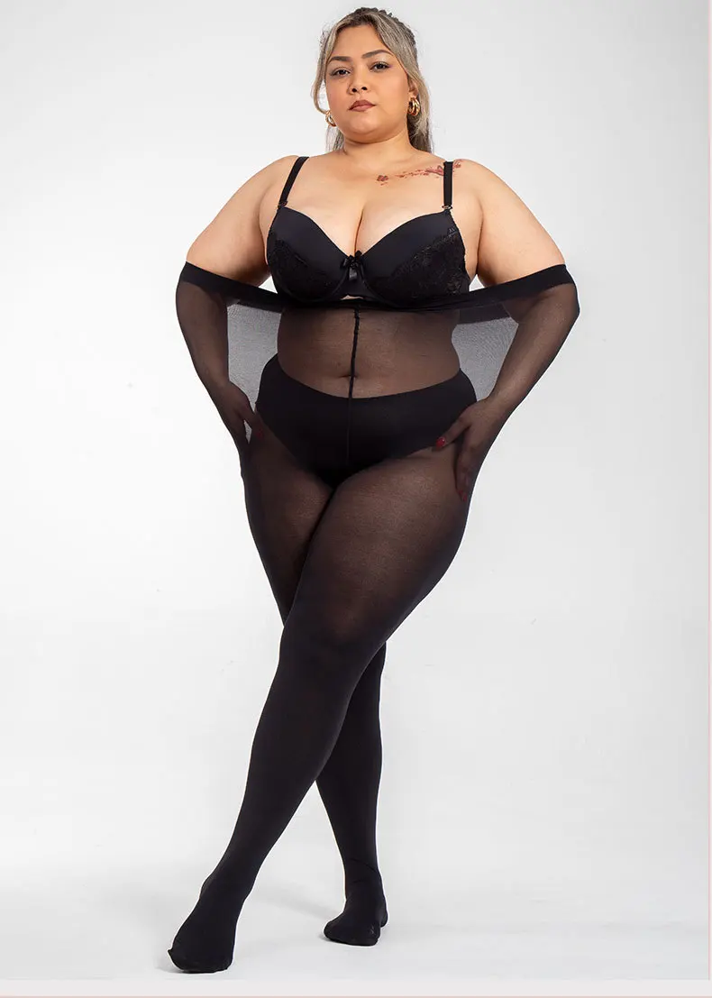 Plus Size Pantyhose Tights 20D Sheer Women Ultra-thin Stockings Jumbo Big Size 5XL 6XL 7XL 8XL Medias De Mujer De Talle Grande - Image 7