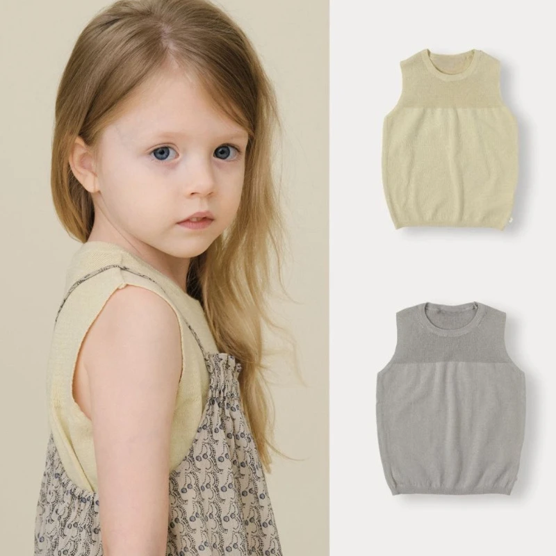 Kid Jumper OUYANG&IVAN Boy Girl Cotton Cardigan 26bene New Children Spring and Summer Lightweight Open-Weave Knitted Sweater - Image 4