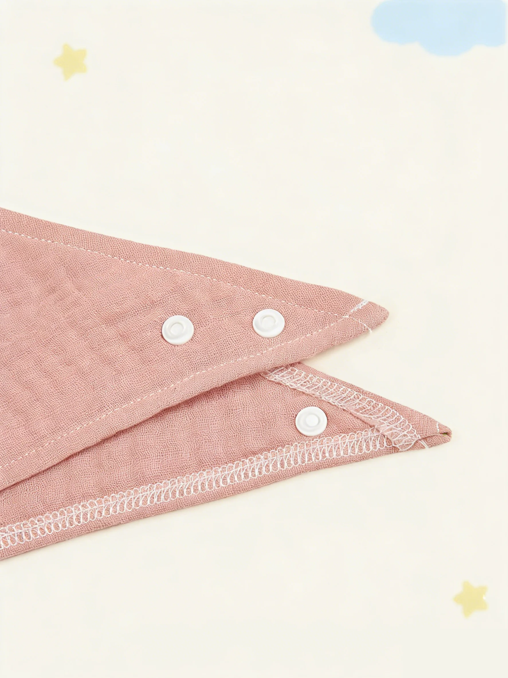 4pcs Baby Plain Bandana Bib - Image 6