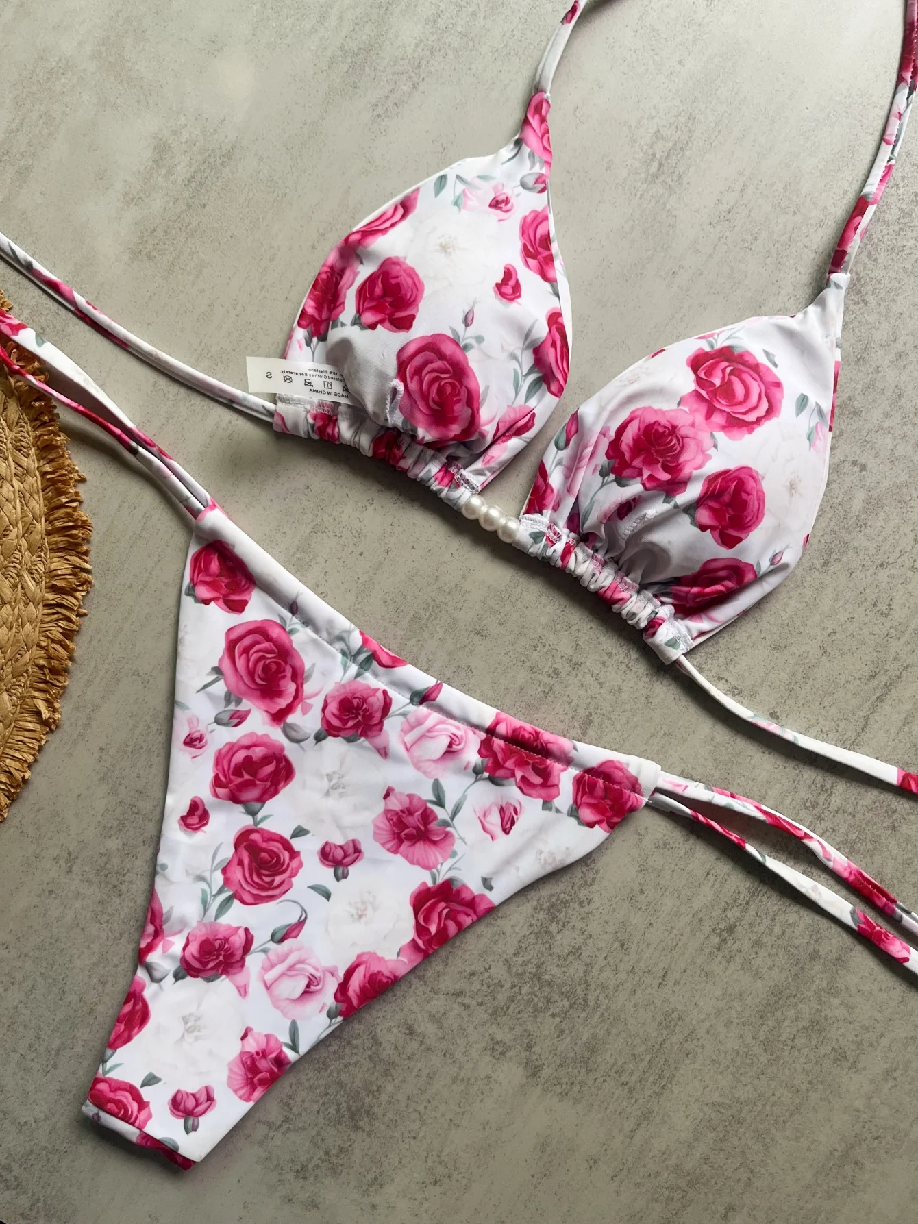 Micro Bikini 2026 Swimwear Women Swimsuit Sexy luxury Brazilian Bikini Set Halter Print Biquini Push Up Pearl Beachwear Female - Image 6