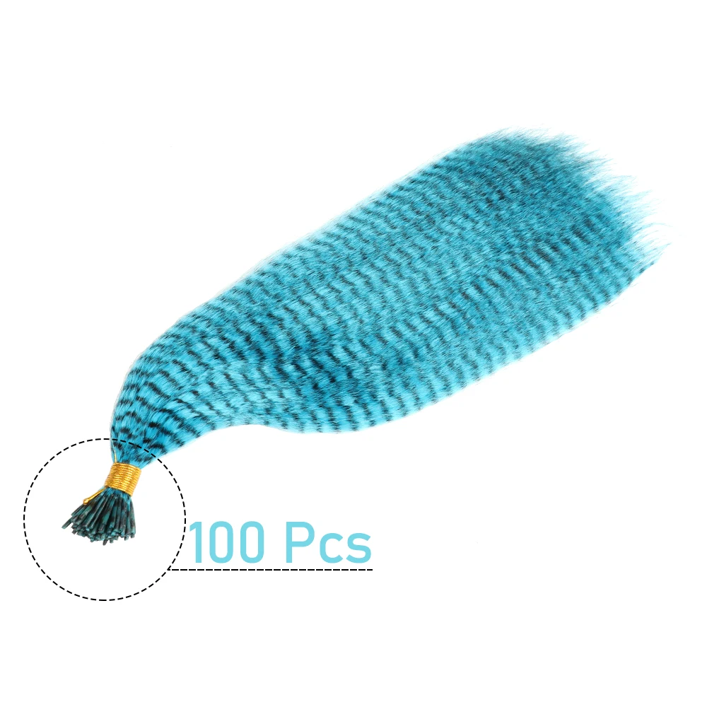 48Pcs Women's Colorful Synthetic Hair Extensions Set 38 Colors Tinsel Wig 26 Colors Feather Extensions Tool Kit for Hairdressing - Image 21
