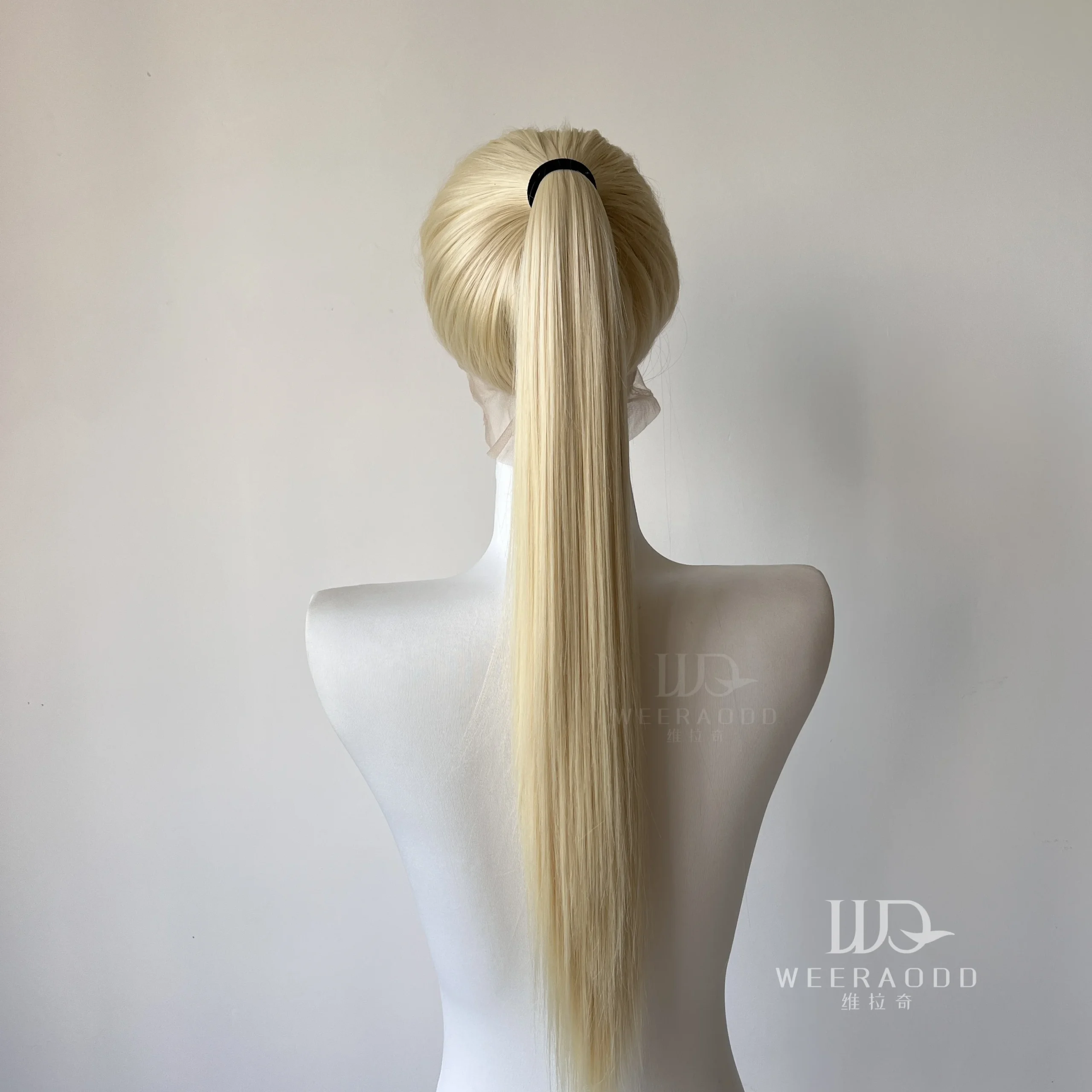 Light Blonde Color Synthetic Full Lace Wigs for Black Women Heat Resistant 26 Inch Long Straight Full Hand Tied Free Part 150% - Image 6