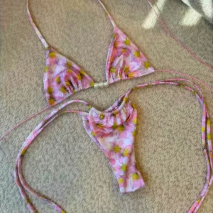 Micro Bikini 2026 Swimwear Women Swimsuit Sexy luxury Brazilian Bikini Set Halter Print Biquini Push Up Pearl Beachwear Female