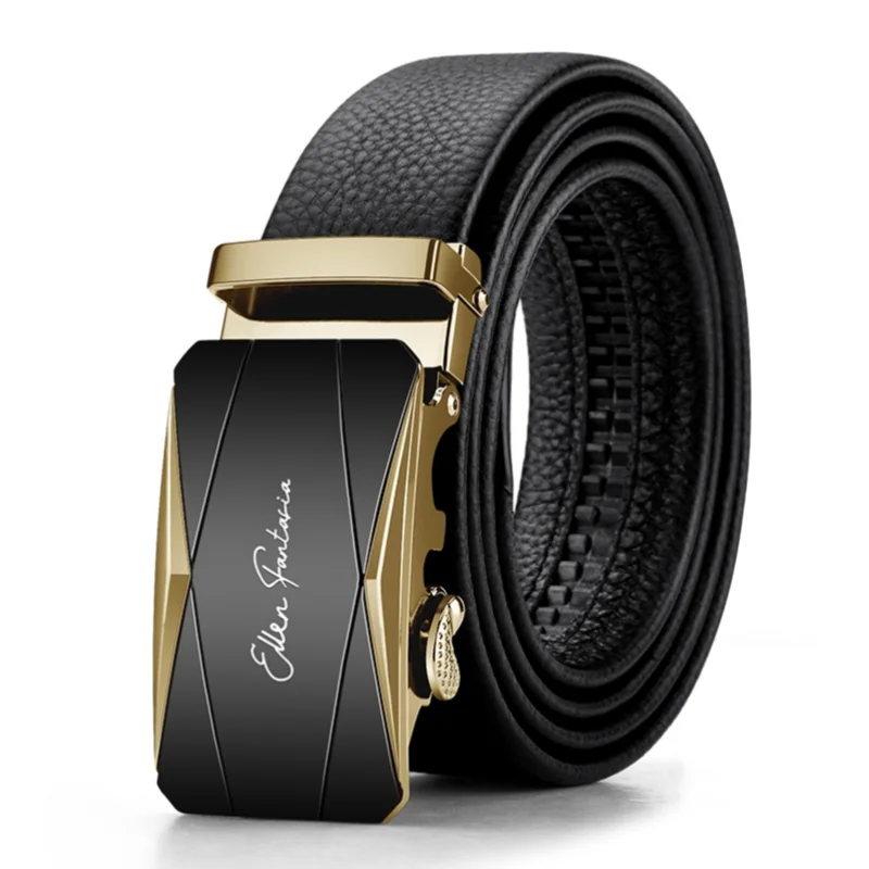 OYIFAN Men Belt Genuine Leather Belt for men Automatic belts Adjustable waistband Business belts 허리띠 - Image 12