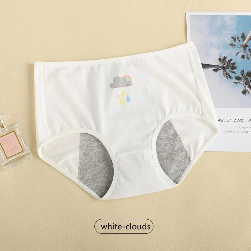 Cute Cartoon Print Girls Physiological Pants Breathable Cotton Menstrual Pants Leak-Proof Menstrual Safety Hygiene Briefs Bragas - Image 10