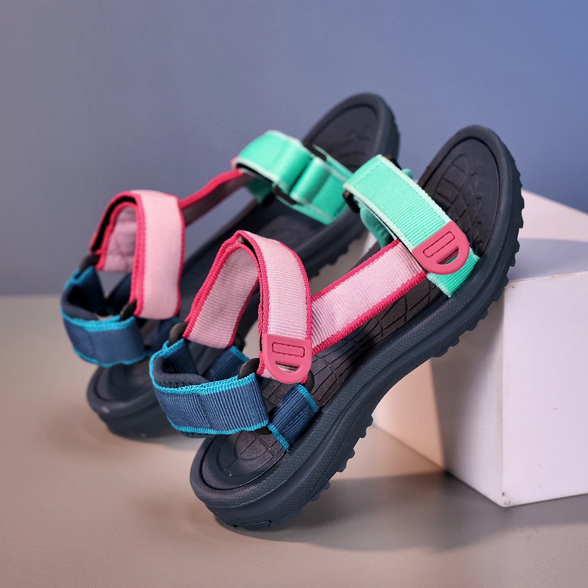 Summer Children Pink Sandals Girls Boys Breathable Sport Running Non-Slip Soft Outdoor Beach Kids Casual Waking Slippers Shoes - Image 3