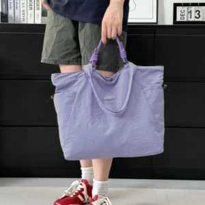 Waterproof Oxford Cloth Mommy Tote – Large Capacity Casual Commuter Shoulder Bag